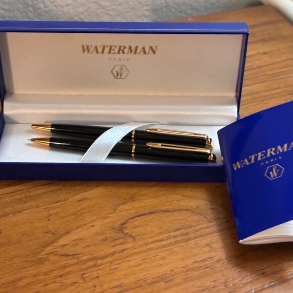 Waterman Pen & Mechanical Pencil Set in Original Box - EXCELLENT Condition - Picture 1 of 4